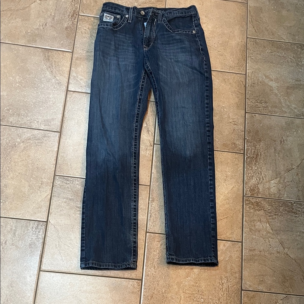 Cinch Men's Dark Blue Bootcut Jeans